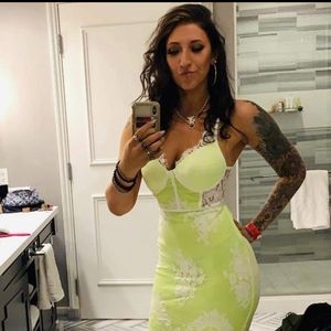 Fashion Nova corset midi dress